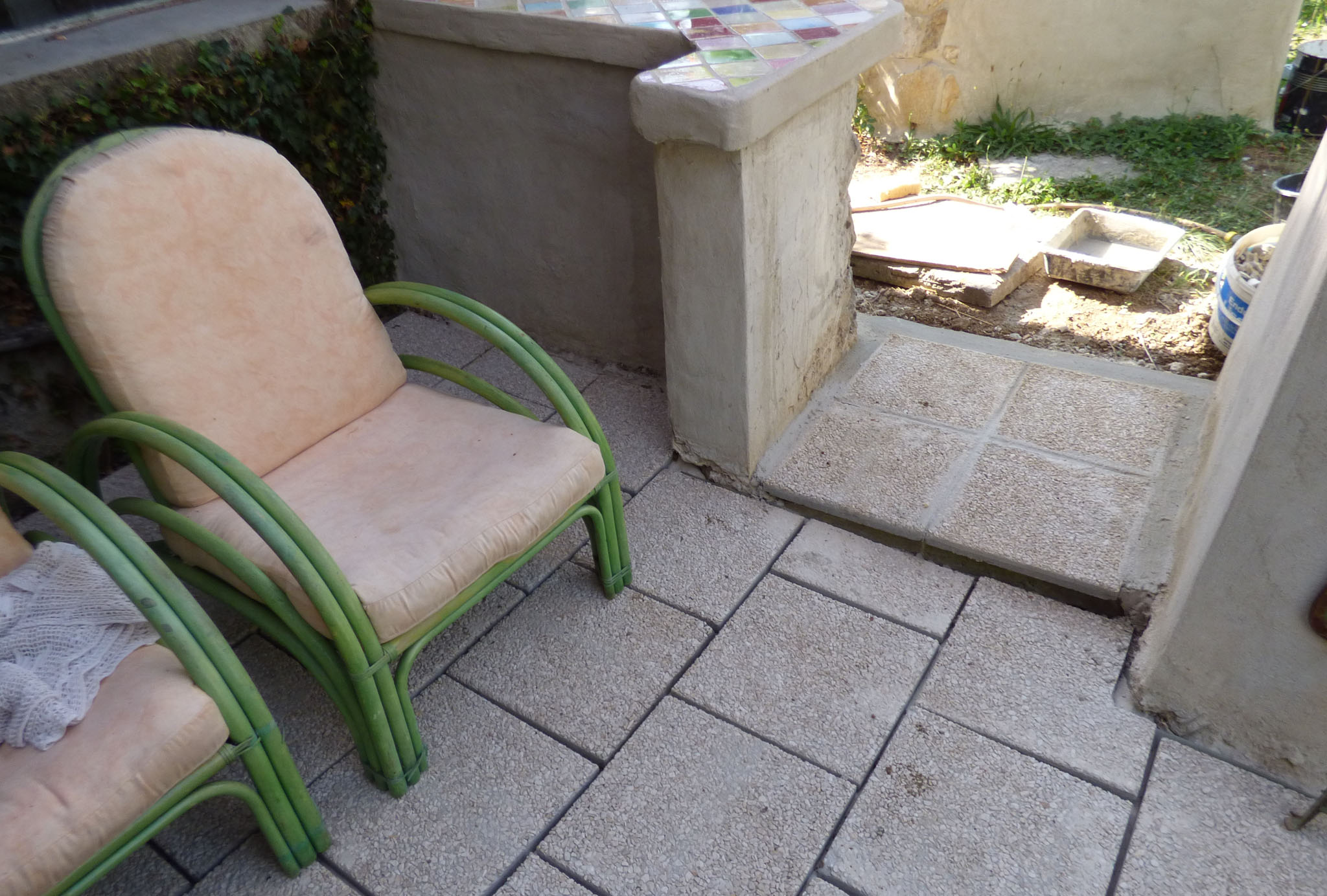 Dallage de l'hacienda.