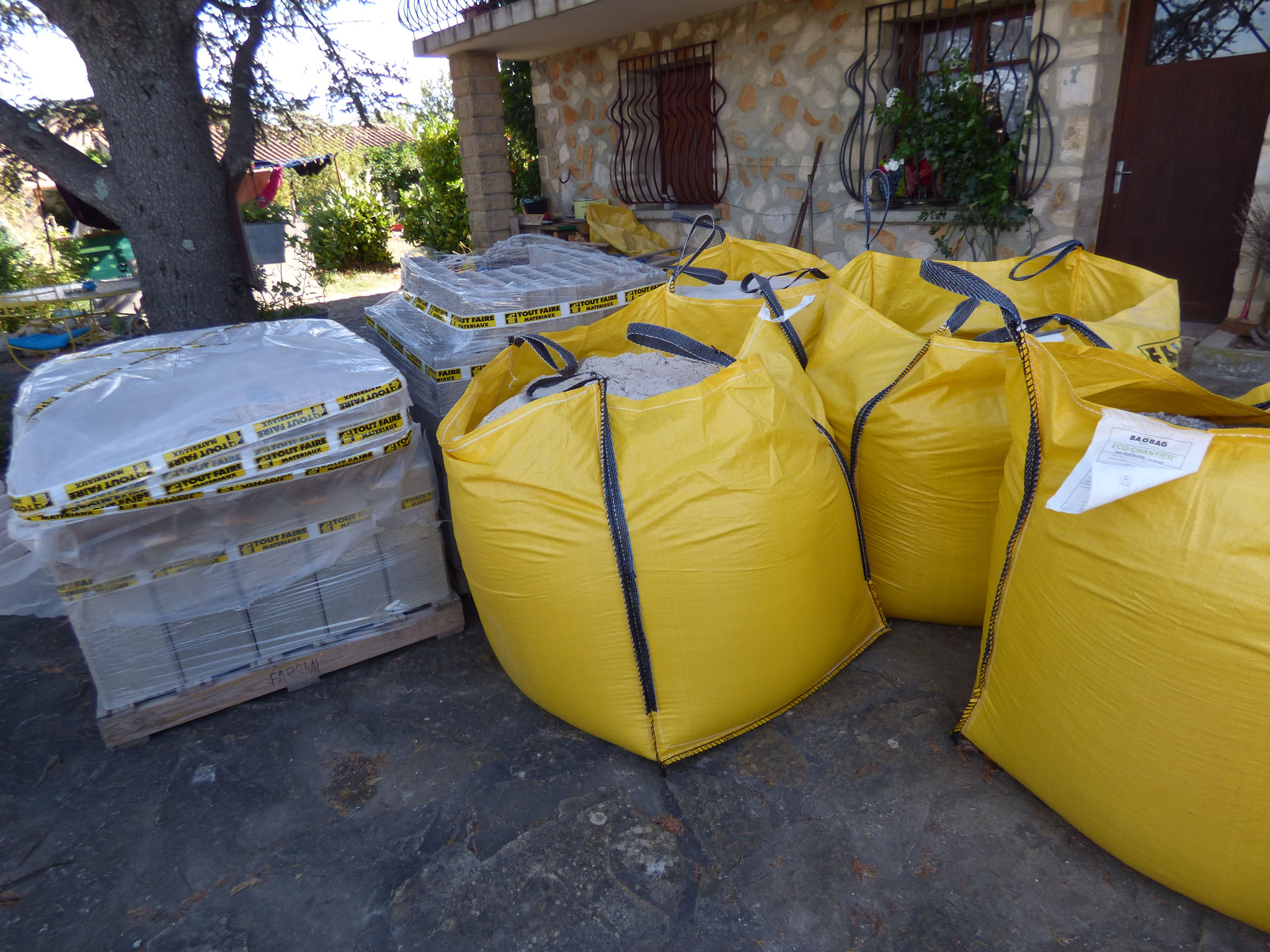 Materiaux encombrants