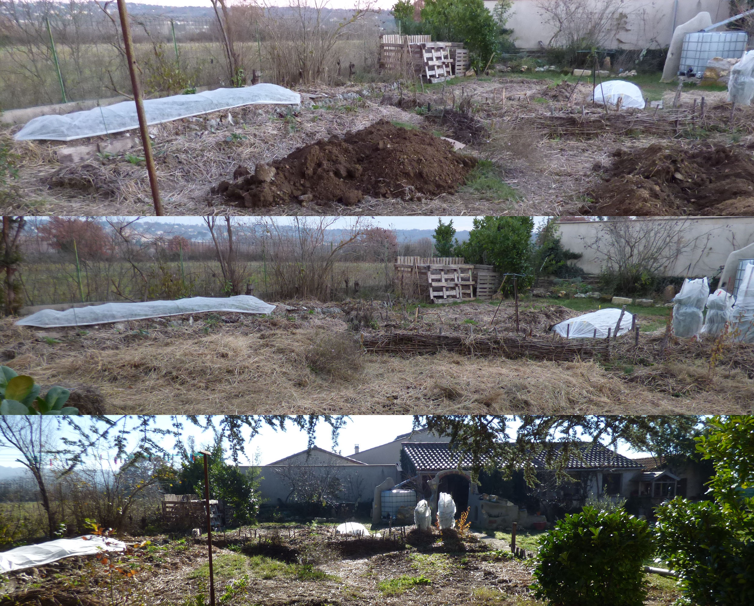 Travaux d'hiver au jardin